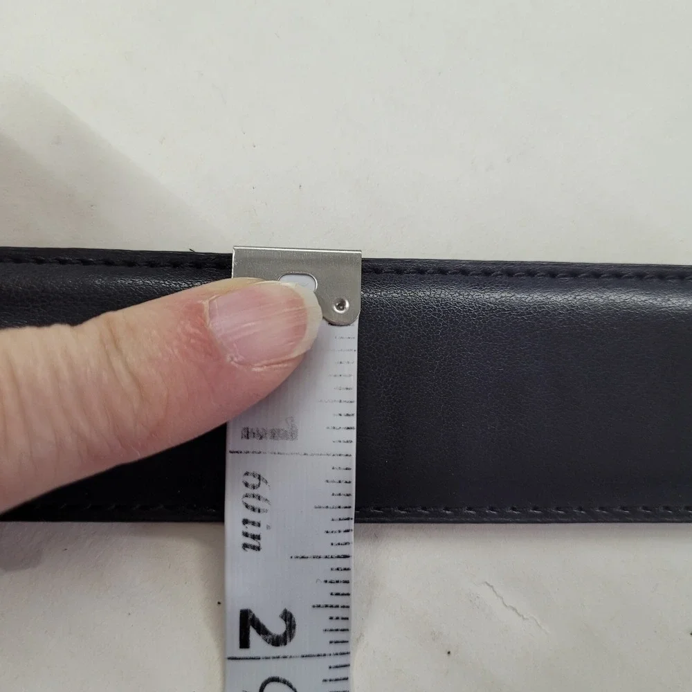Stafford Dress Belt Men 54 Black Genuine Leather Big & Tall Hand Made Ultra-Soft